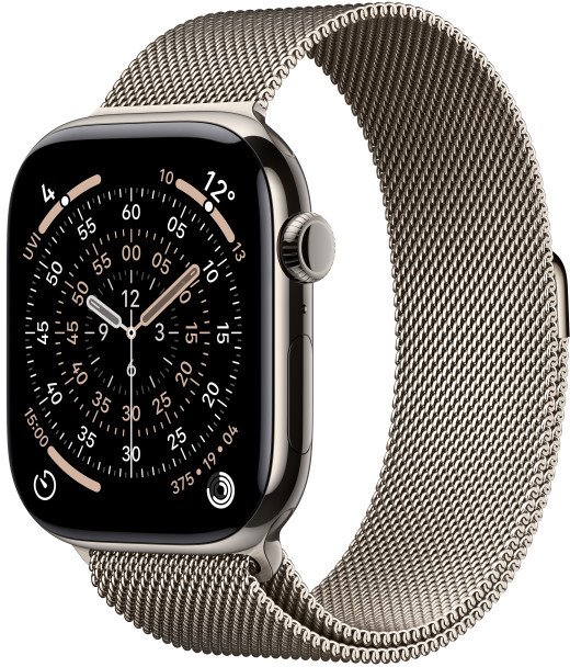 Apple Watch Series 11 GPS + Cellular 42mm Titánové puzdro Milanese Loop