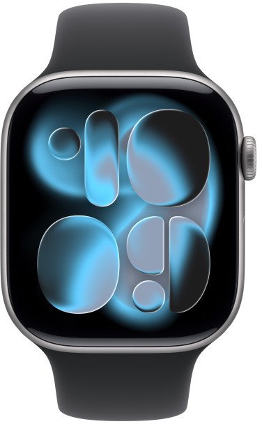 Apple Watch Series 11 GPS + Cellular 46mm Aluminium Case Sport Band - M/L