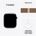 Apple Watch Series 11 GPS + Cellular 46mm Gold Titanium + Milanese Loop - S/M