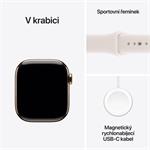 Apple Watch Series 11 GPS + Cellular 46mm Gold Titanium + Sport Band - S/M