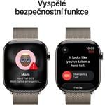 Apple Watch Series 11 GPS + Cellular 46mm puzdro z prírodného titánu s prírodnou milánskou slučkou - M/L