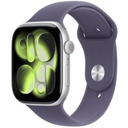 Apple Watch Series 11 GPS + Cellular 46mm Silver Aluminium Case with Purple Fog Sport Band - M/L (Demo)