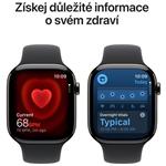 Apple Watch Series 11 GPS + Cellular 46mm Titanium + Black Sport Band - S/M