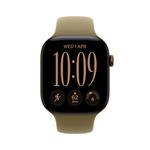 Apple Watch Series 12 GPS 42mm Dark Bronze Aluminium Case with Olive Sport Band - S/M