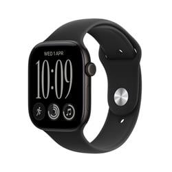Apple Watch Series 12 GPS 46mm Black Aluminium Case with Black Sport Band - S/M