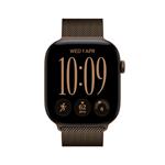 Apple Watch Series 12 GPS 46mm Dark Bronze Aluminium Case with Dark Bronze Milanese Loop - S/M