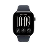 Apple Watch Series 12 GPS 46mm Space Grey Aluminium Case with Navy Blue Sport Band - M/L