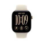 Apple Watch Series 12 GPS + Cellular 42mm Light Gold Aluminium Case with Sand Sport Band - M/L