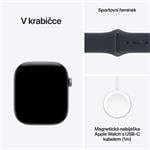 Apple Watch Series 12 GPS + Cellular 46 mm, hliníkové puzdro v farbe Space Grey s tmavomodrým športovým remienkom – S/M