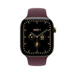 Apple Watch Series 12 GPS + Cellular 46 mm, puzdro z titánu v odtieni Radiant Gold s športovým remienkom v odtieni Burgundy – S/M