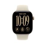 Apple Watch Series 12 GPS + Cellular 46 mm, svetlozlaté hliníkové puzdro s pieskovým športovým remienkom – M/L