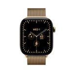 Apple Watch Series 12 GPS + Cellular 46 mm, titánové puzdro v odtieni Radiant Gold s milánskym remienkom v odtieni Radiant Gold – M/L