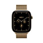 Apple Watch Series 12 GPS + Cellular 46mm Radiant Gold Titanium Case with Radiant Gold Milanese Loop - M/L