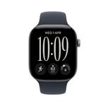 Apple Watch Series 12 GPS + Cellular 46mm Space Grey Aluminium Case with Navy Blue Sport Band - S/M