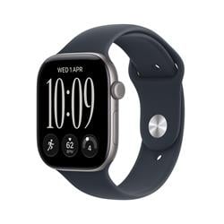 Apple Watch Series 12 GPS + Cellular 46mm Space Grey Aluminium Case with Navy Blue Sport Band - S/M