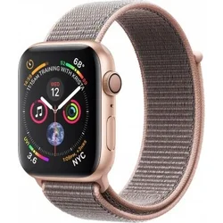 APPLE Watch Series 4 GPS, 44mm Gold Aluminium Case with Pink Sand Sport Loop