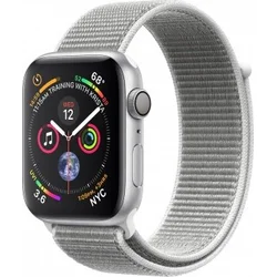 APPLE Watch Series 4 GPS, 44mm Silver Aluminium Case with Seashell Sport Loop