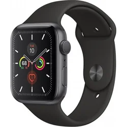APPLE Watch Series 5 GPS, 40mm Space Grey Aluminium Case with Black Sport Band