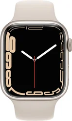 APPLE Watch Series 7, 45mm Starlight/Starlight SportBand (mkn63hc/a)