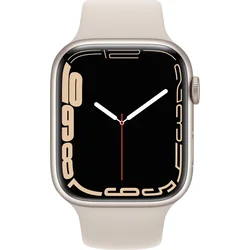 APPLE Watch Series 7, 45mm Starlight/Starlight SportBand (mkn63hc/a)