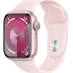 Apple Watch Series 9 41 mm ružový hliník so svetloružovým športovým remienkom - M/L