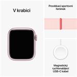 Apple Watch Series 9 41 mm ružový hliník so svetloružovým športovým remienkom