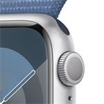 Apple Watch Series 9 41 mm strieborné hliníkové s ľadovo modrým športovým remienkom