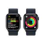 Apple Watch Series 9 41mm Cellular Temně inkoustový hliník s temně inkoustovým provlékacím sportovním řemínkem