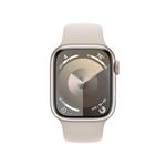Apple Watch Series 9 41mm Hvězdně bílý hliník s hvězdně bílým sportovním řemínkem - M/L