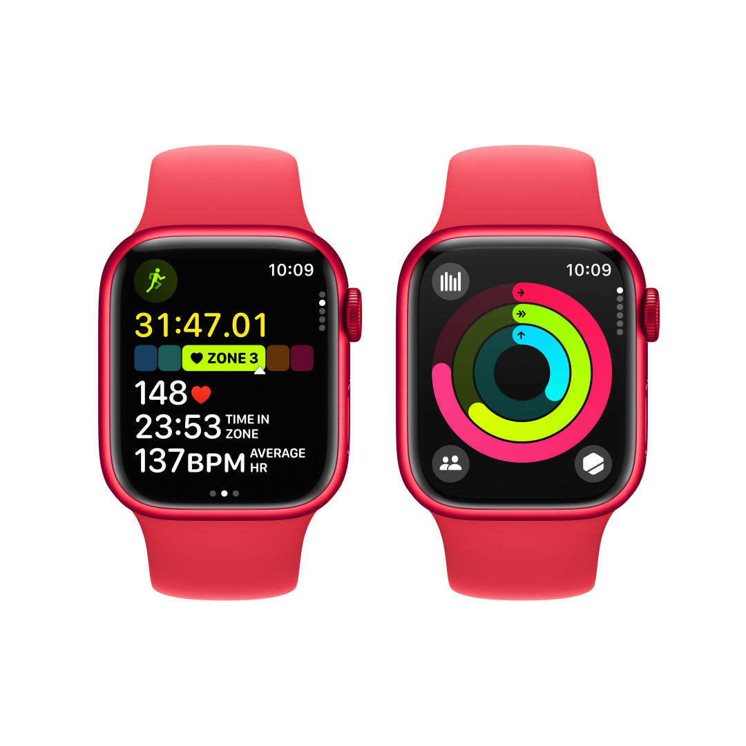 Apple Watch Series 9 41mm PRODUCT(RED) Červený hliník s PRODUCT(RED) sportovním řemínkem - M/L