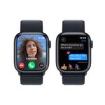 Apple Watch Series 9 41mm Temně inkoustový hliník s temně inkoustovým provlékacím sportovním řemínkem
