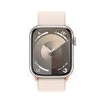 Apple Watch Series 9 45 mm Cellular Hviezdne biely hliník s hviezdne bielym športovým remienkom