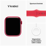 Apple Watch Series 9 45 mm PRODUCT(RED) Červený hliník s PRODUCT(RED) Športový remienok - M/L
