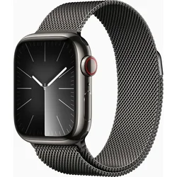 Apple Watch Series 9 45mm Cellular Grafitově šedý nerez s grafitově šedým milánským tahem