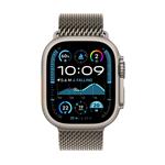 Apple Watch Ultra 2 GPS + Cellular 49 mm puzdro z prírodného titánu s milánskou slučkou z prírodného titánu - M (MX5R3CS/A)