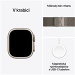 Apple Watch Ultra 2 GPS + Cellular 49 mm puzdro z prírodného titánu s milánskou slučkou z prírodného titánu - M (MX5R3CS/A)