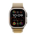 Apple Watch Ultra 2 GPS + Cellular 49 mm puzdro z prírodného titánu s opálenou alpskou slučkou - stredné (MX4F3CS/A)