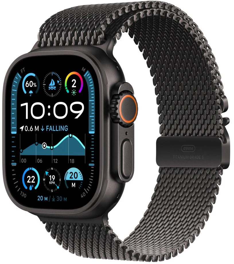 Apple Watch Ultra 2 GPS + Cellular 49mm Black Titanium Milanese - M