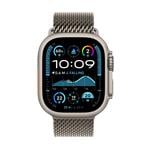Apple Watch Ultra 2 GPS + Cellular 49mm Natural Titanium Case with Natural Titanium Milanese Loop - M (MX5R3CS/A)