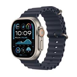 Apple Watch Ultra 2 GPS + Cellular 49mm Natural Titanium Case with Navy Ocean Band (MX4D3CS/A)