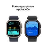 Apple Watch Ultra 2 GPS + Cellular 49mm Natural Titanium Case with Tan Alpine Loop - Small (MX4E3CS/A)