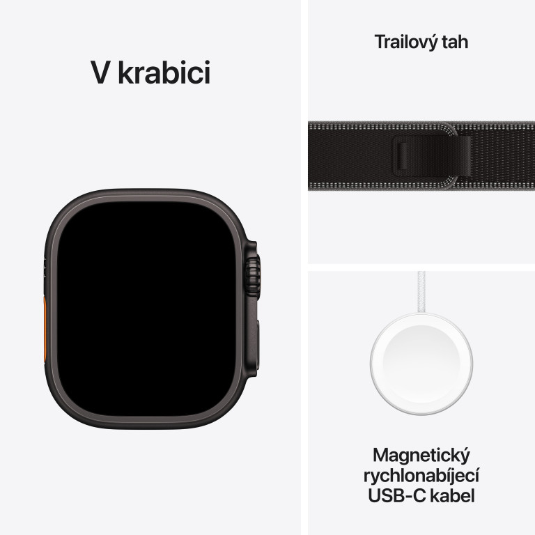 Apple Watch Ultra 3 GPS + Cellular 49mm Titanium Case Black - S/M