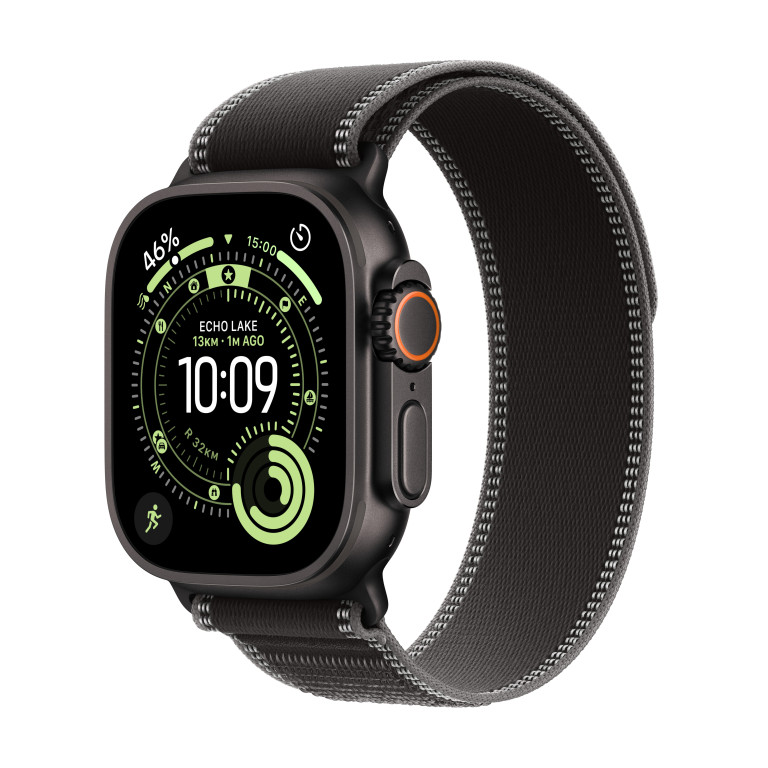 Apple Watch Ultra 3 GPS + Cellular 49mm titánové puzdro čierne - S/M