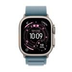 Apple Watch Ultra 3 GPS + Cellular 49mm titánové puzdro svetlomodré - Malé