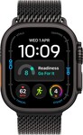 Apple Watch Ultra 4 GPS + Cellular 49mm Black Titanium Case with Black Titanium Milanese Loop - S