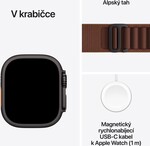 Apple Watch Ultra 4 GPS + Cellular 49mm Black Titanium Case with Burgundy Alpine Loop - L