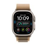 Apple Watch Ultra 4 GPS + Cellular 49mm Natural Titanium Case with Desert Alpine Loop - M