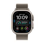 Apple Watch Ultra 4 GPS + Cellular 49mm Natural Titanium Case with Natural Titanium Milanese Loop - L