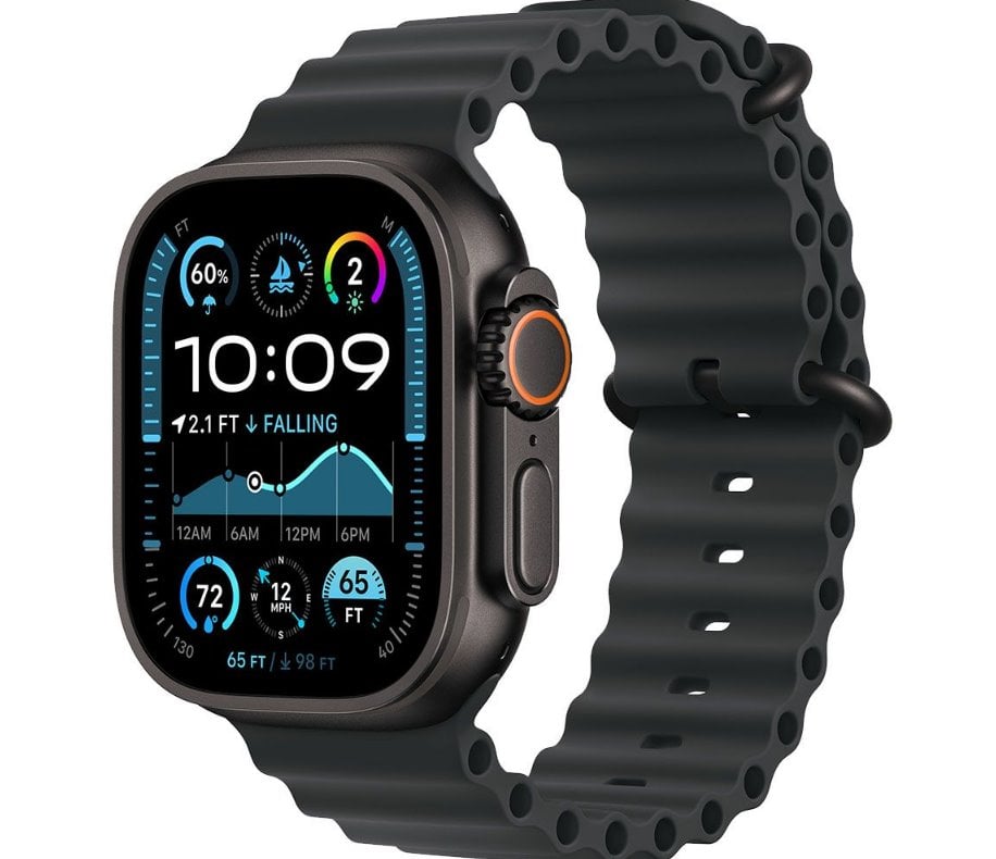 Apple Watch Ultra2 Cellular 49mm Black Titanium Case with Black Ocean Band
