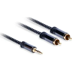 AQ Premium PA42007 - 3,5mm Jack - 2xRCA - 0,75m